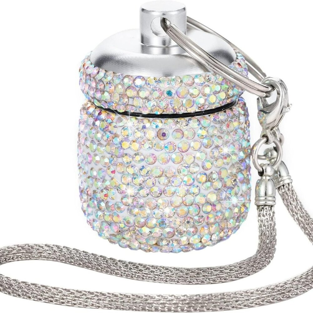 Pill Box‎ Diamond Small Pill Organizer Medication Box Medicine Purse Accessory